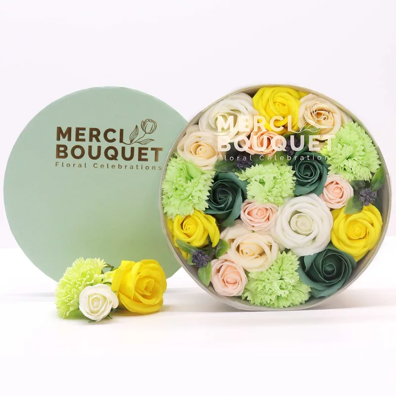 Round Scatola Spring Celibrations Yellow & Greens — foto 3