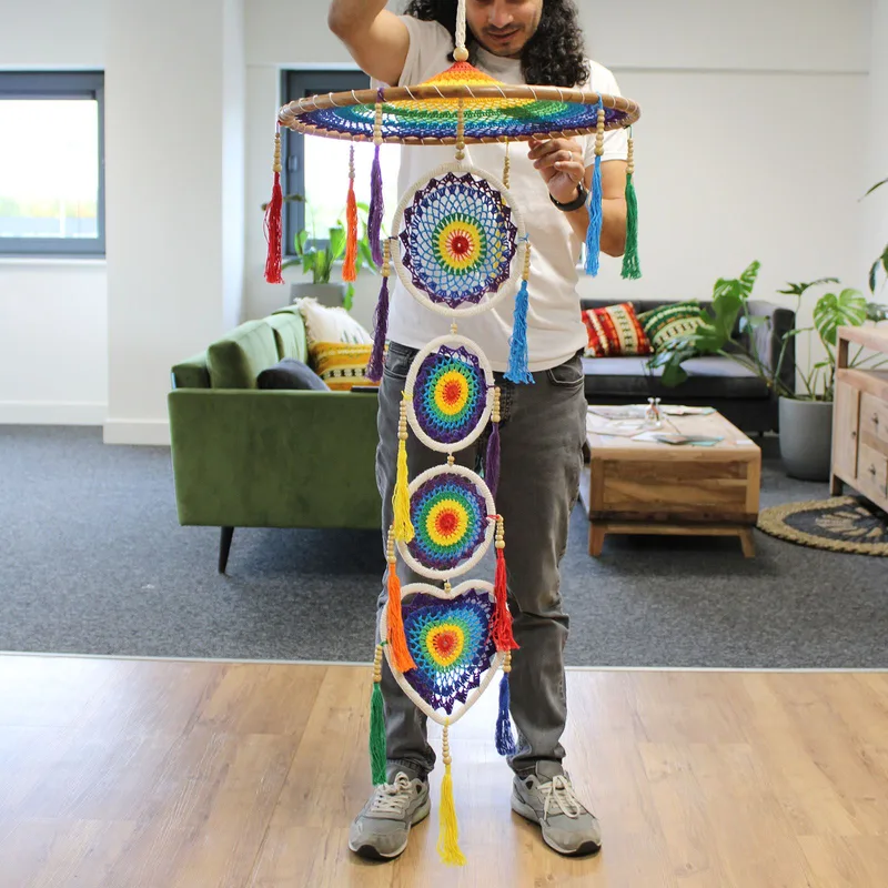 Extra Large Drama Dreamcatcher Vivid Rainbow — foto 2