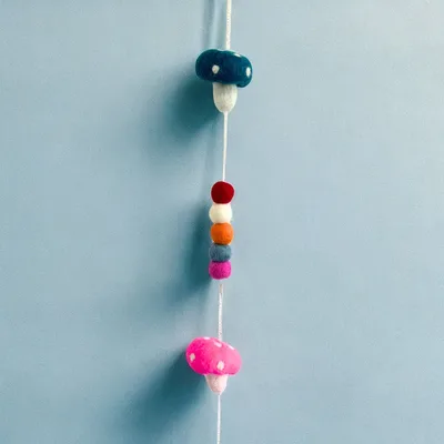 Felt Wall Hanging Mushrooms