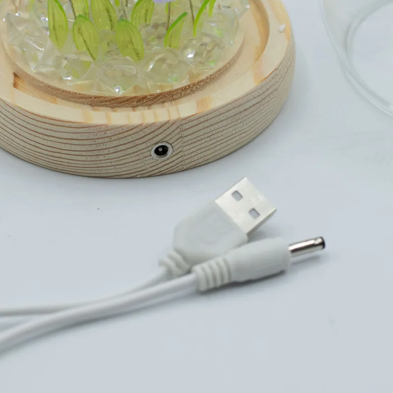 Floral Glow Garden Dome 20 Tulips LED USB