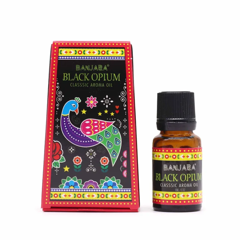Banjara Indian Profumo Olio 10ml - Nero Opium — foto 1