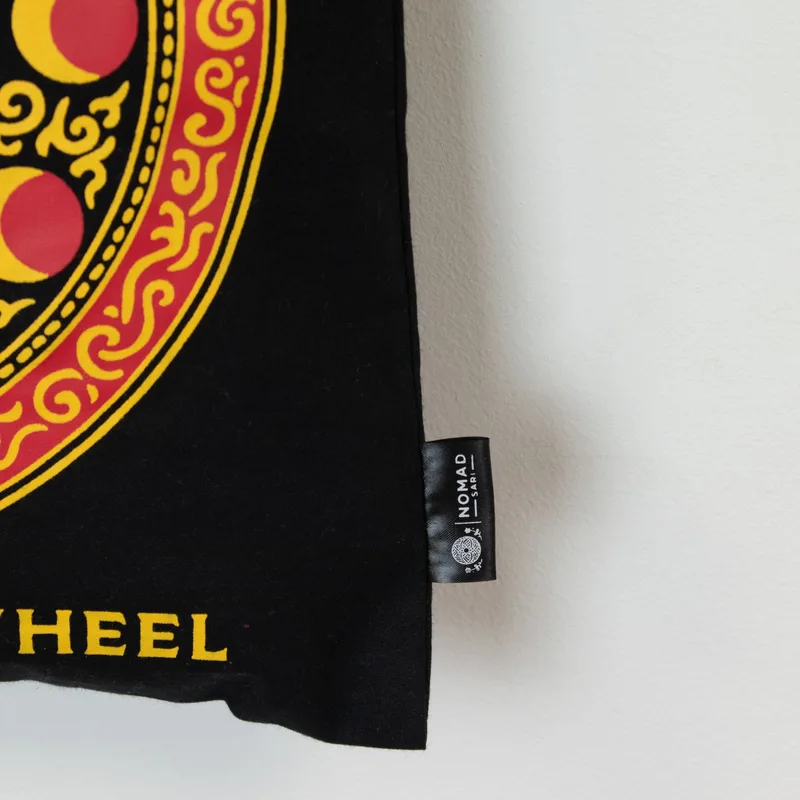 Iconic Classic Tote Bag - Luna Alchemy Wheel - Nero 6oz — foto 3