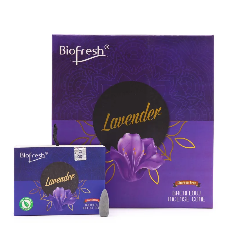 Biofresh Backflow Incenso Cones (40 cones) - Lavanda
