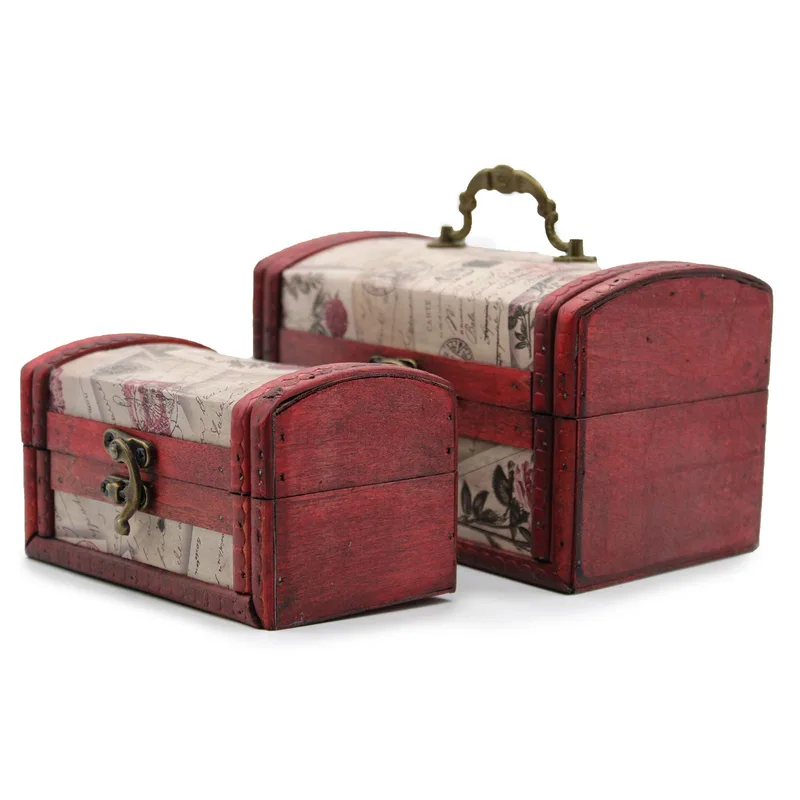 Sets of 2 Colonial Boxes Rosa Design