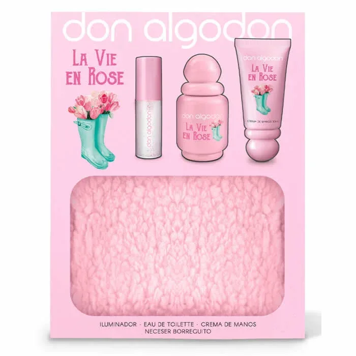 Don Algodon La Vie En Rose Eau De Toilette Spray 30ml Set 4 Parti