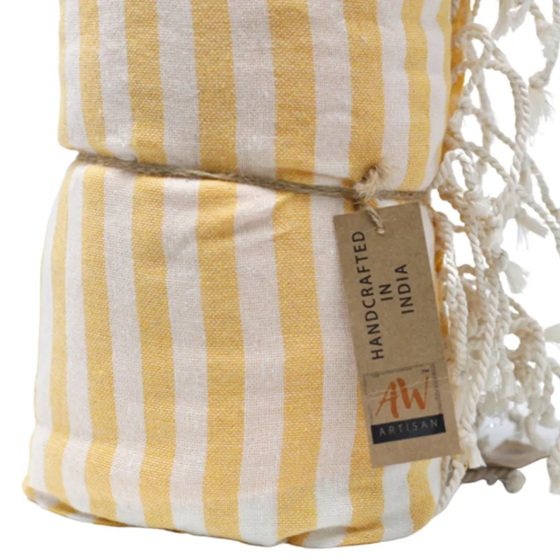 Cotton Pario Towel 100x180 cm Sunny Yellow — foto 3