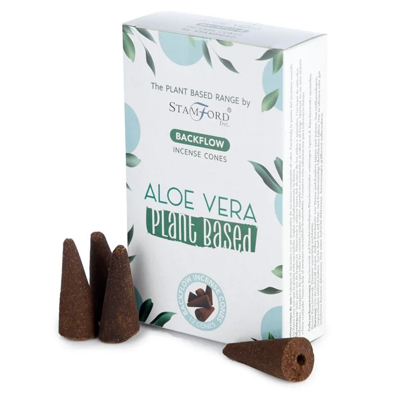 Plant Based Backflow Incenso Cones Aloe Vera — foto 3