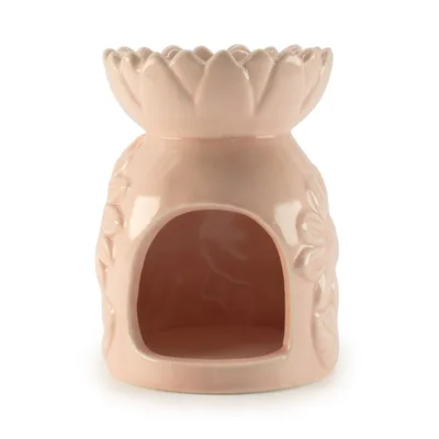 Ceramic Sunflower Olio Bruciatore - Pastel Pink