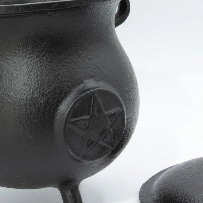 Extra Huge Cast Iron Cauldron with Pentagon 23x18cm — foto 3