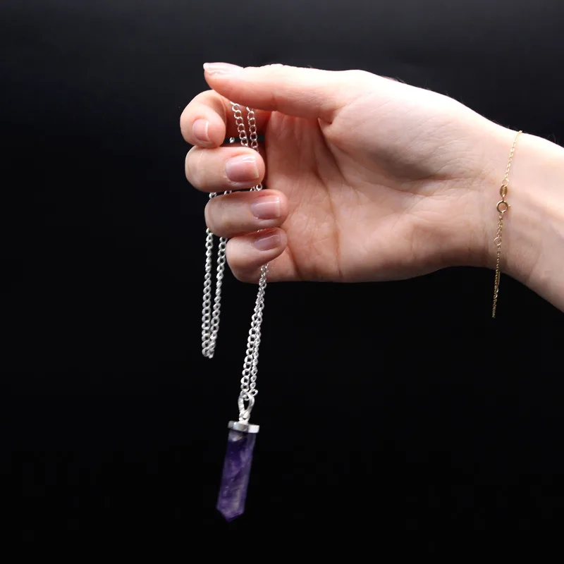 Gemstone Classic Point Pendant Rosa Quartz — foto 4