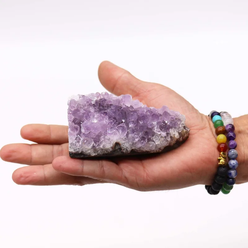Medium Naturale High Grade Amethyst Standing Cluster (approx 350-450gms 7.5-10cm)