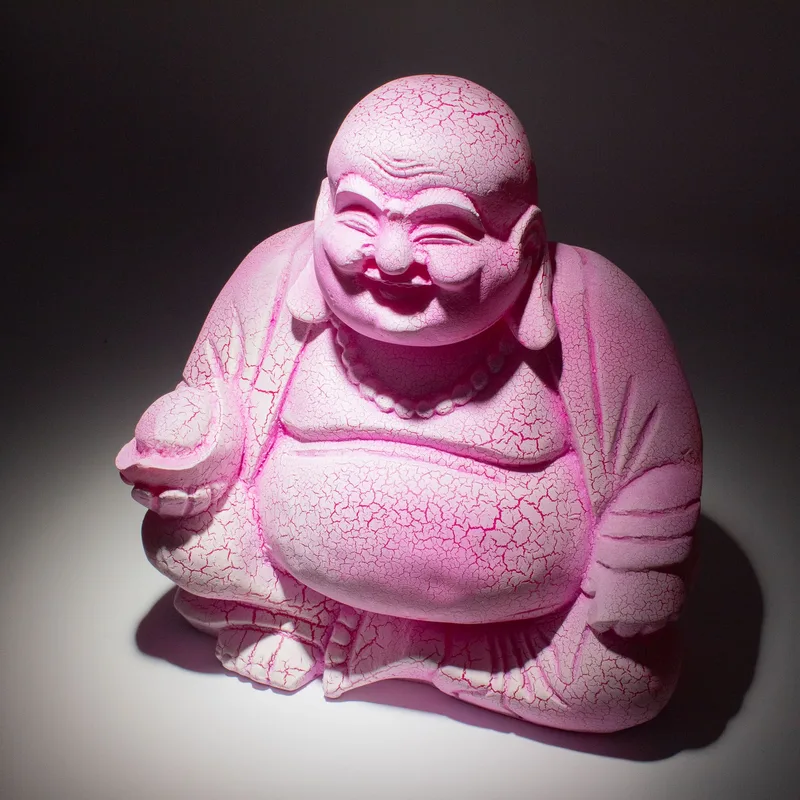 Laughing Buddha Lamp Dragonfruit - Round Stand — foto 4