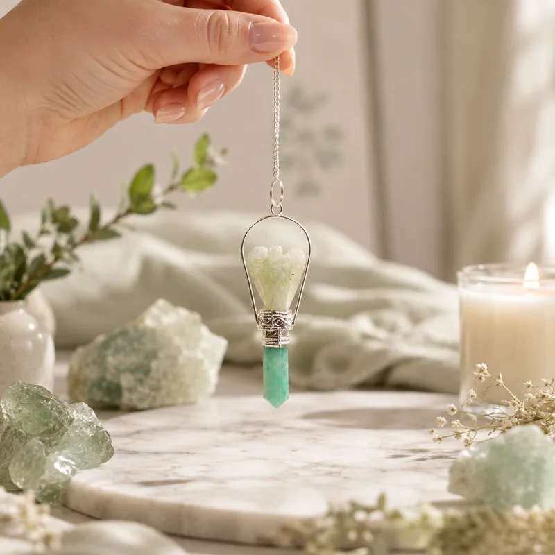 Angel Pendulum with Ring- Verde Aventurine — foto 3