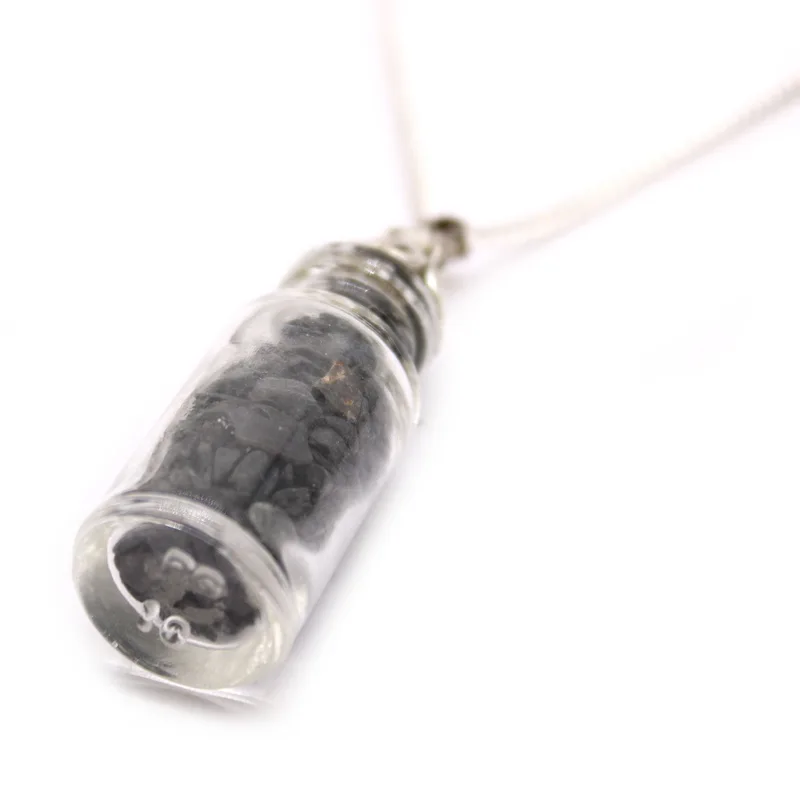 Bottled Gemstones Necklace Nero Onyx