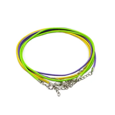 Packs Waxed Pendant Cords - 2mm x 55cm - Assorted - Assorted (10 colours) — foto 1