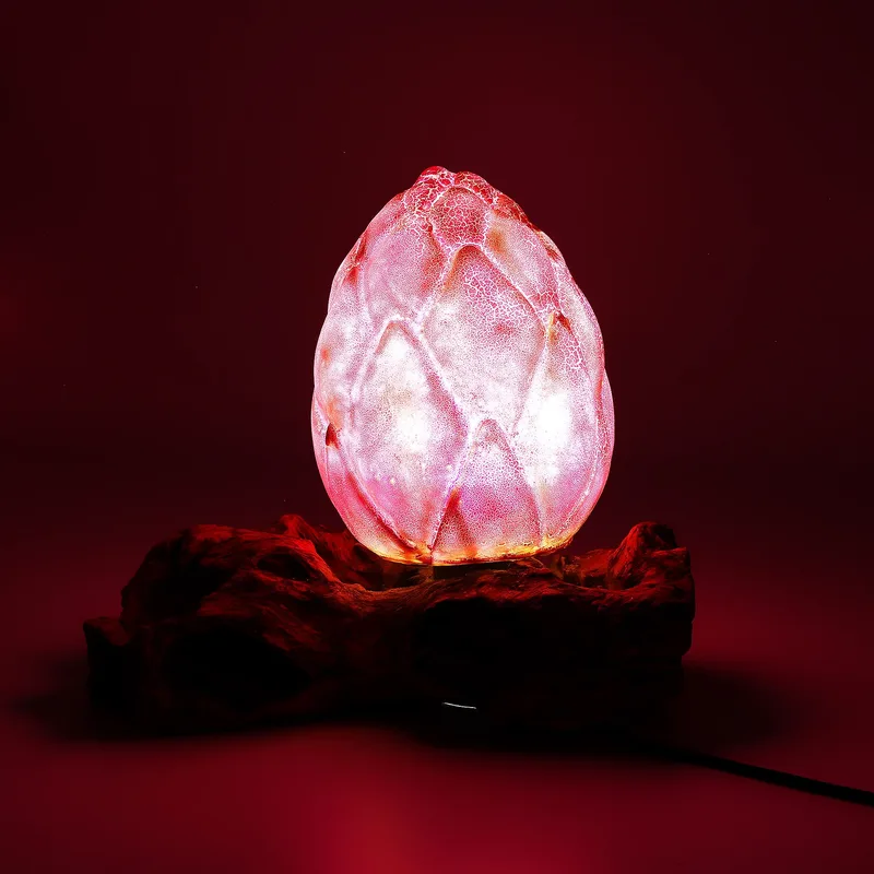 DriftGlow Lamp Crackle Lotus Fiore Shade Purple — foto 3