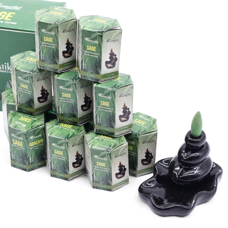 Masala Backflow Incenso pack of 10 Sage — foto 1