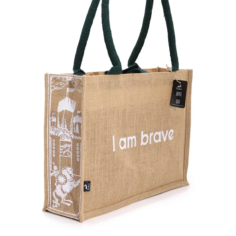 Hop Hare Jute Big Bag - I am Brave — foto 4