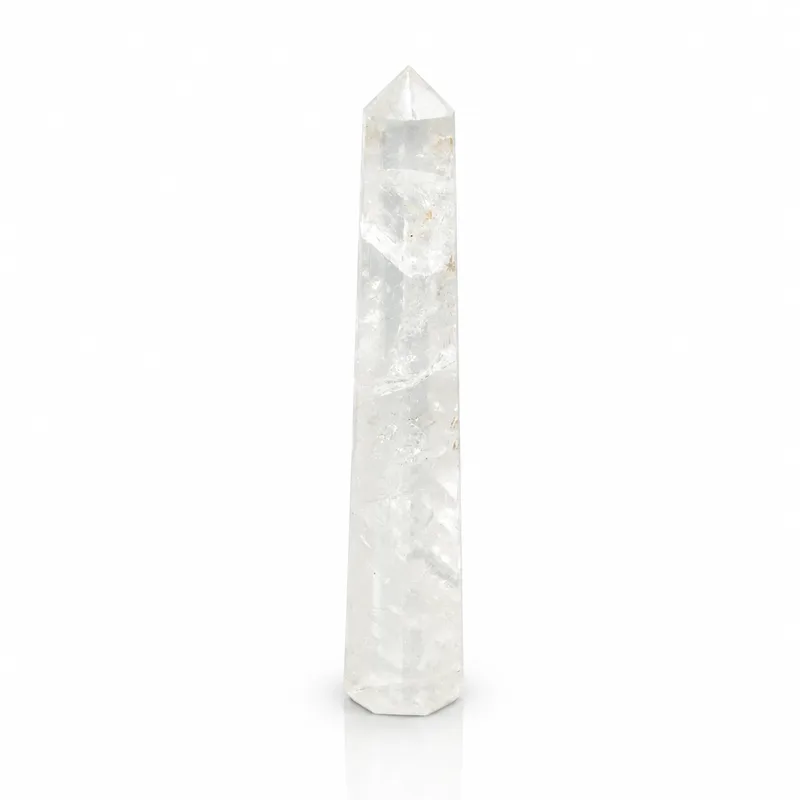Gemstone Six Face Obelisk Poins approx 17cm Rock Crystal — foto 5
