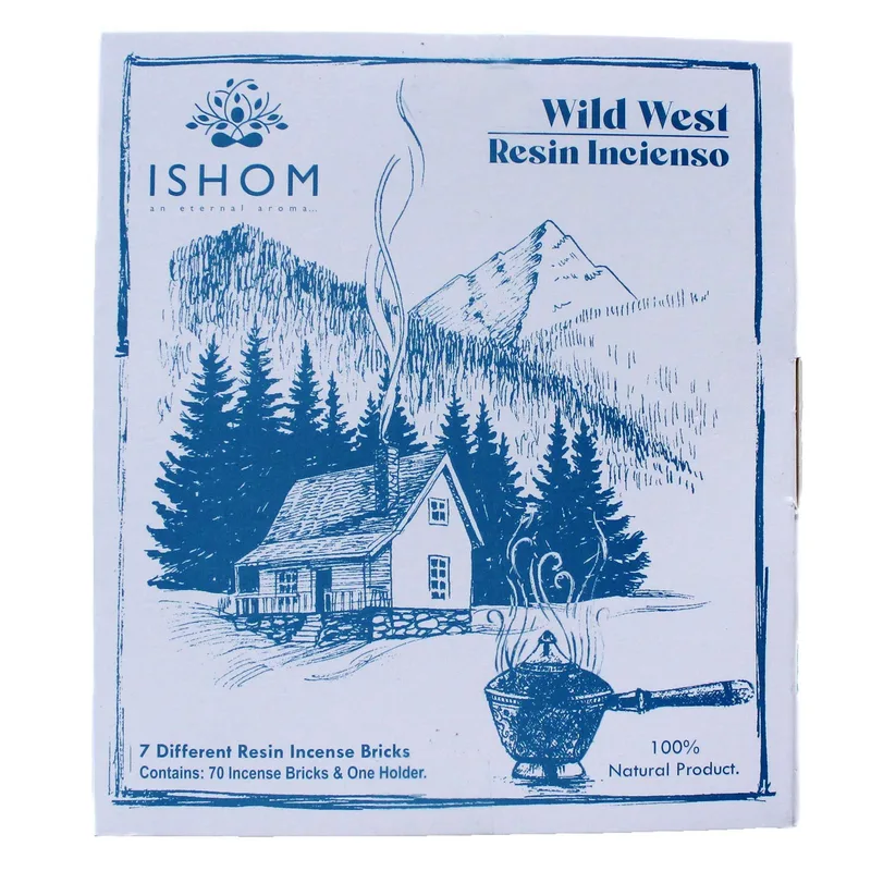 Display Set of 70 Incenso Smudge Bricks and Bruciatore Selvatico West — foto 3