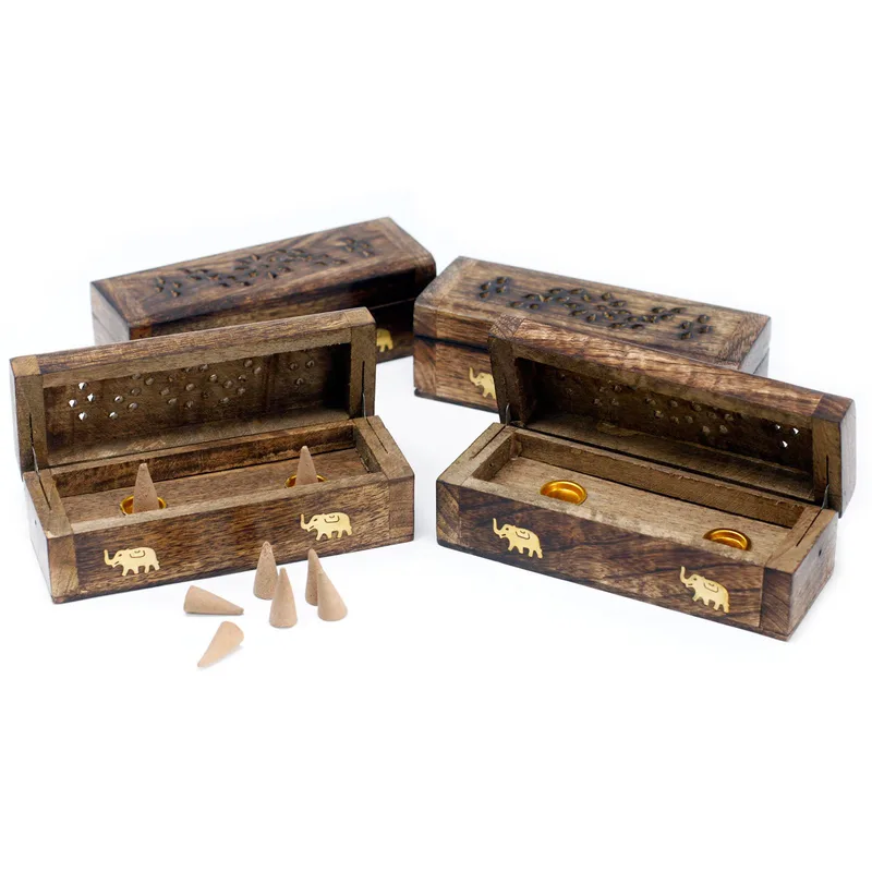 Incenso Cone Smoke Scatola 6" - Mango Legno — foto 3