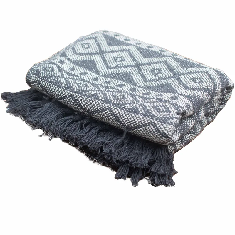 Boho Comfort Throws - Grey Geometric — foto 4