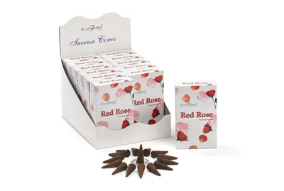Red Rosa Incenso Cones — foto 1