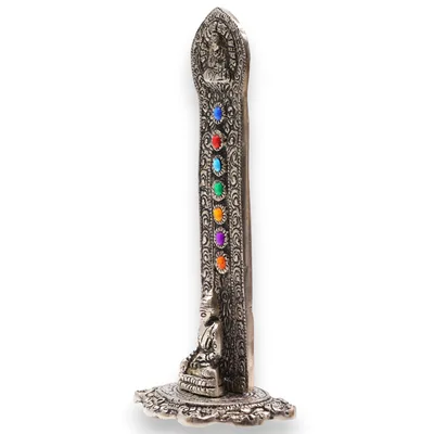 7 Chakra Tower Buddha Incenso Porta 16x6x7cm — foto 3