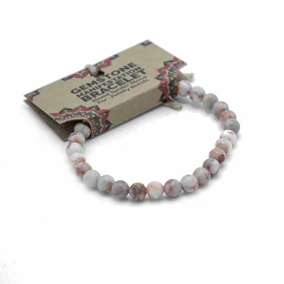 Gemstone Manifestation Bracelet - Blood Spider Stone - Family Bonds — foto 1