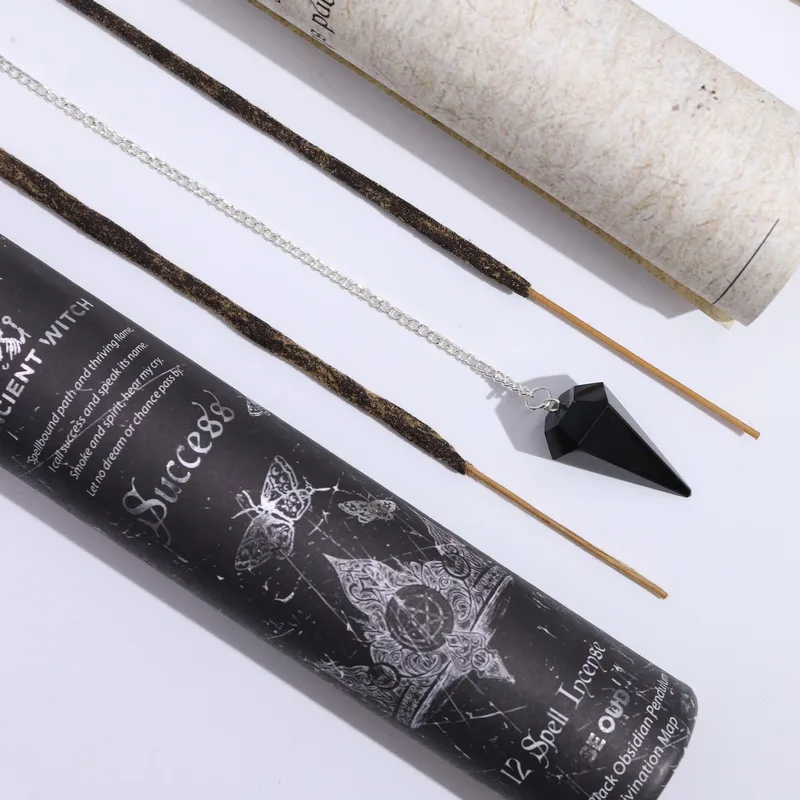 Ancient Witch Spell Incenso - Success - Nero Obsidian Pendulum — foto 3