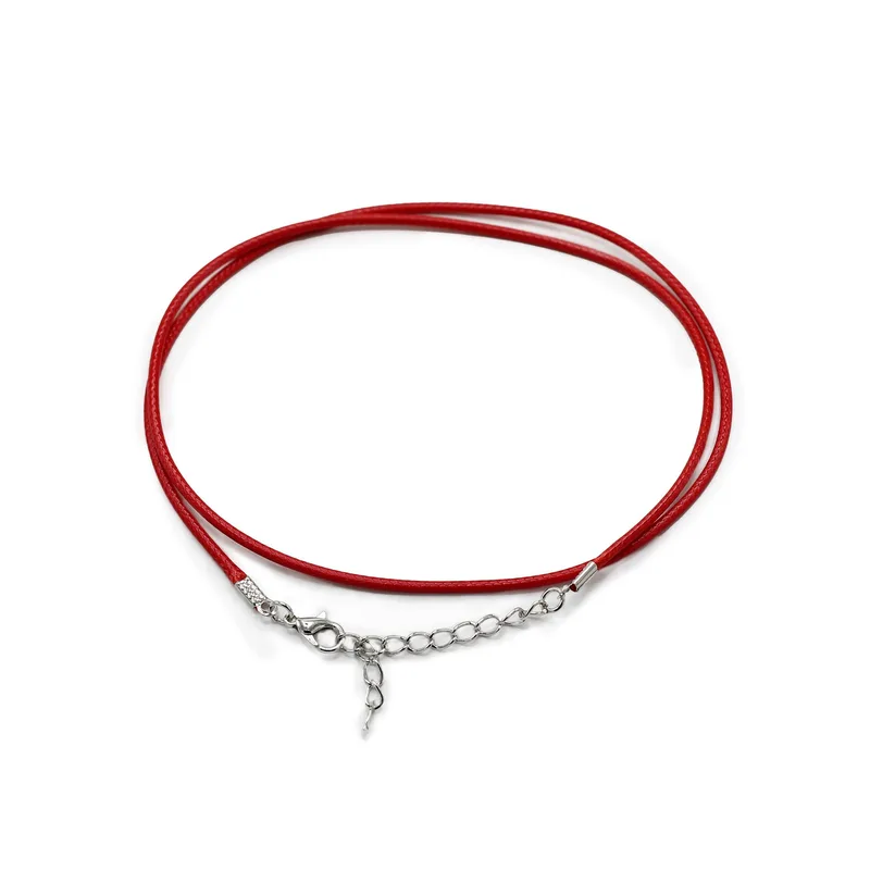 Packs Waxed Pendant Cords - 2mm x 55cm - Assorted - Red 105 — foto 1