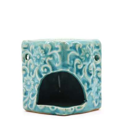 Classic Small Square Floral Olio Burners (aast) — foto 5