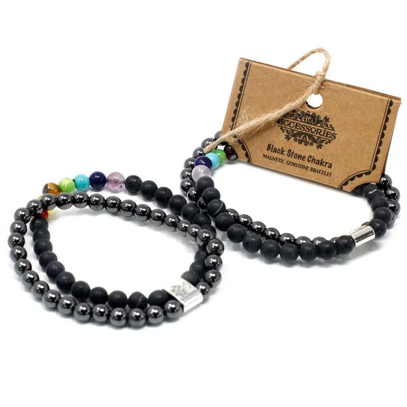 Bracciale Gemma Magnetica - Pietra Nera Chakra — foto 2