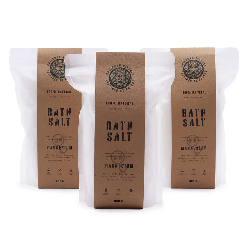 Greenman Rituals Magnesium Epsom Bagno Salt – Puro Formula