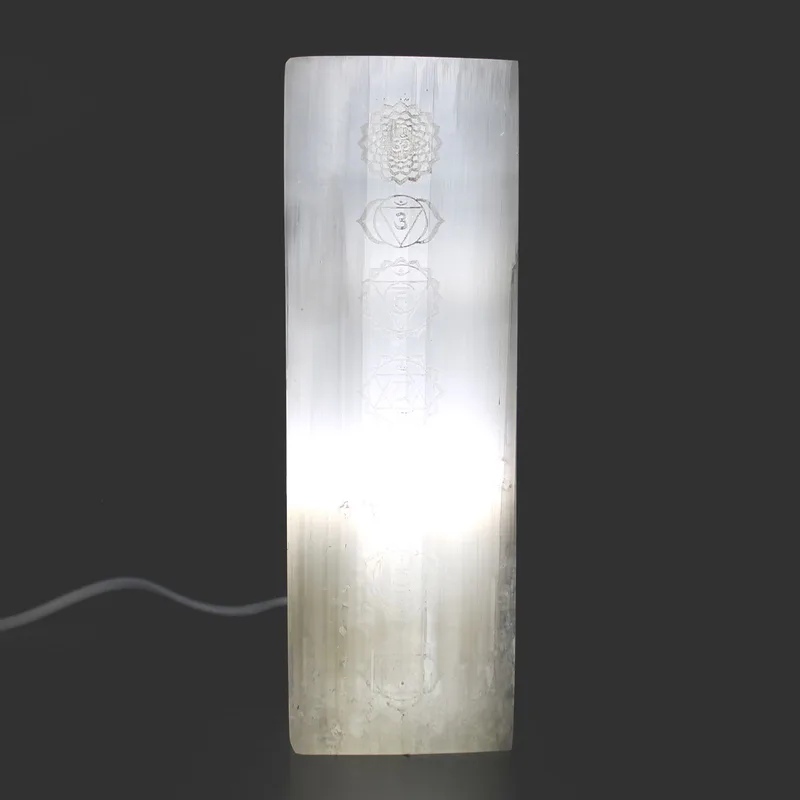 Selenite Block Lamp 25cm Chakra Lamp — foto 1