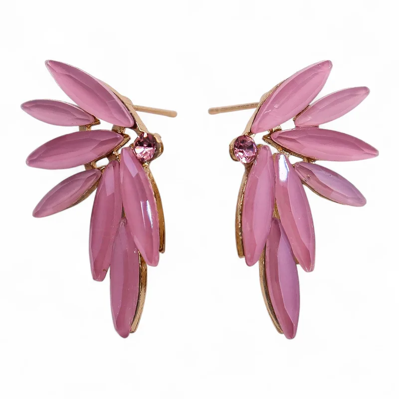 Soft Pink - Vintage Glass - Faries - Earrings — foto 4