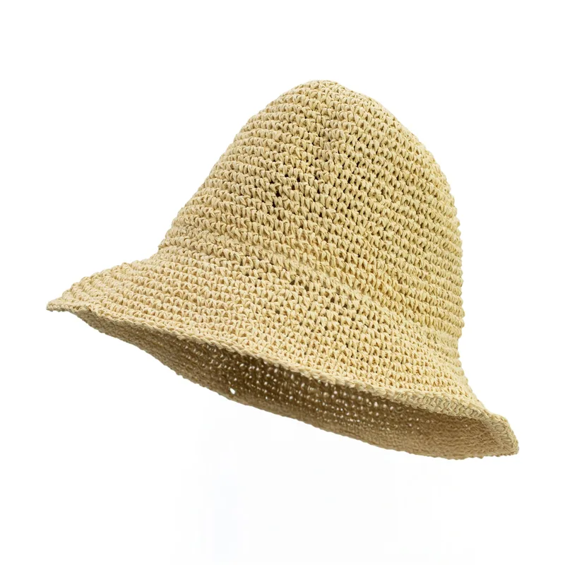 Floppy Straw Sun Hat Naturale Biege