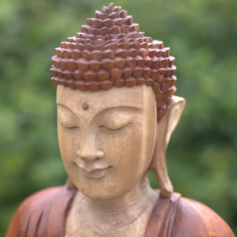 Hand Carved Buddha Statue 60cm Welcome — foto 6