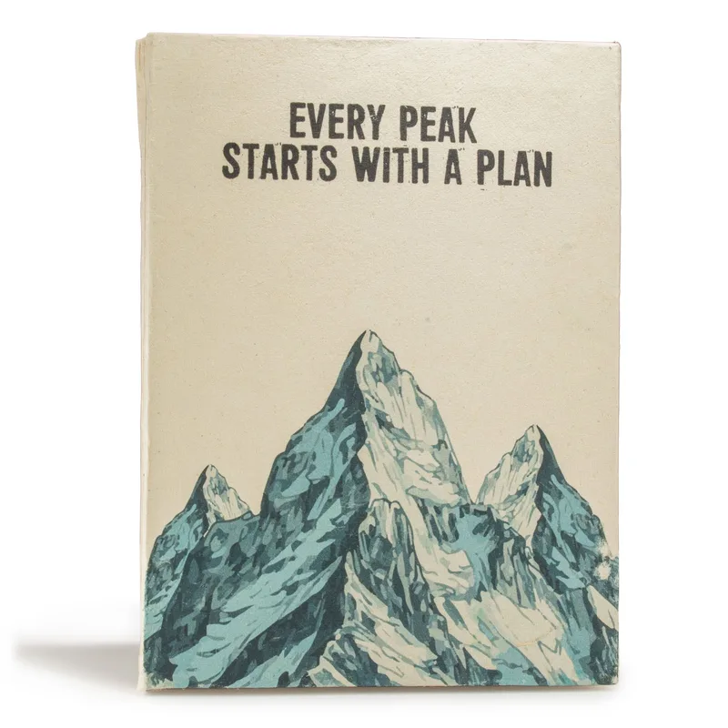 Lrg Lokta Inspiration Notebook (21x15cm) - 45 leafs - Every Peak - inc bookmark — foto 4