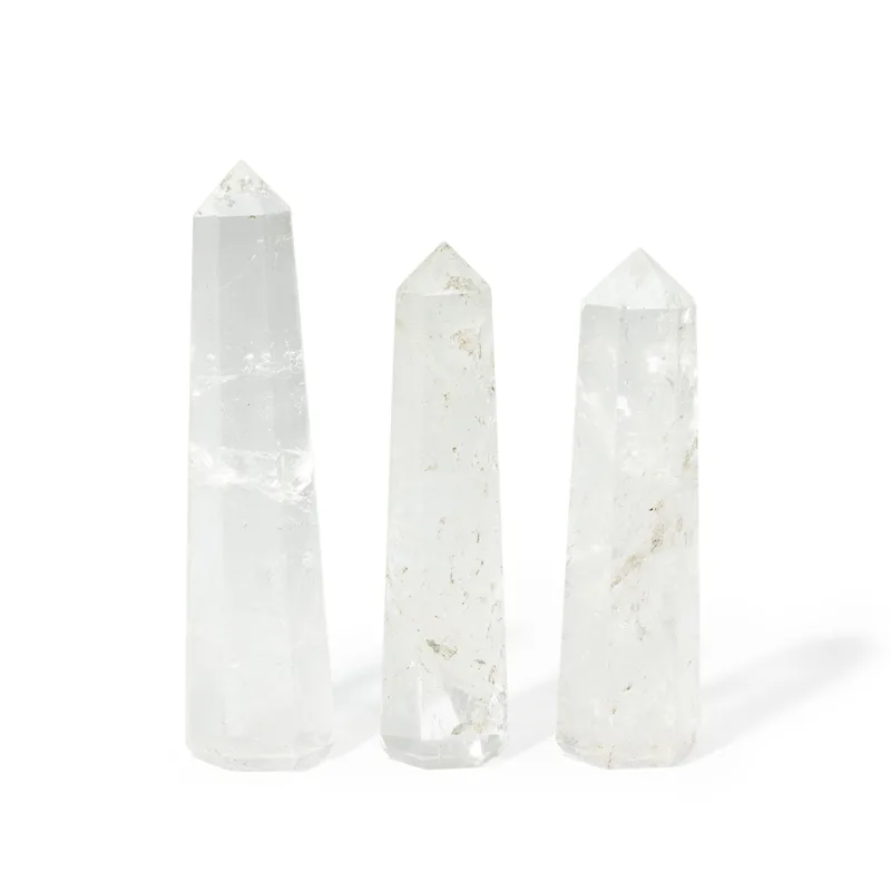 Gemstone Six Face Obelisk Point approx 11cm Clear Quartz — foto 1