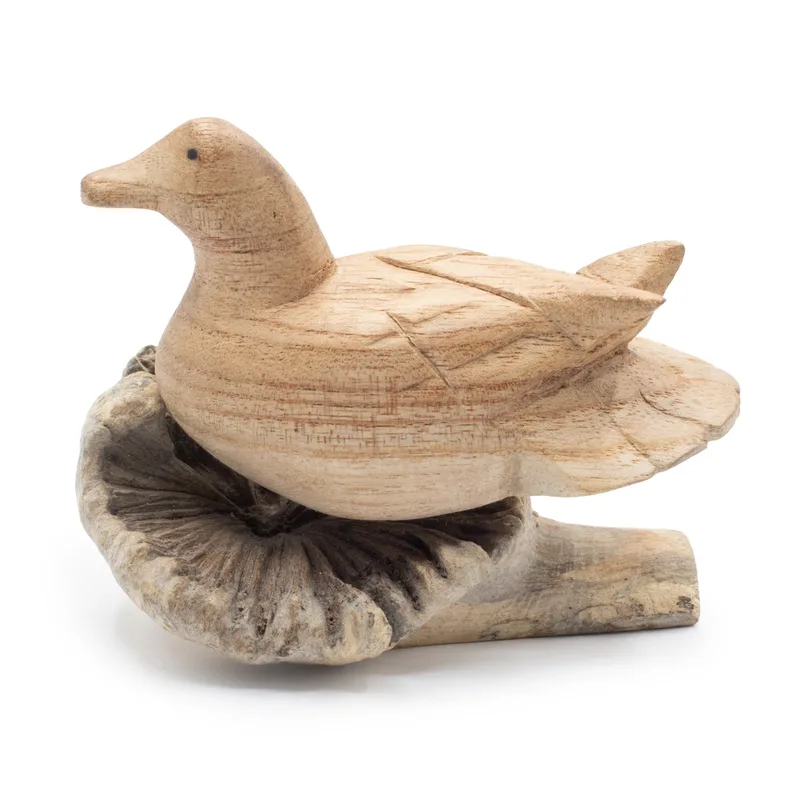 Fatto a mano Parasite Legno Art Carving - Selvatico Duck Resting — foto 2