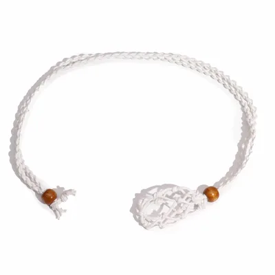 Crystal Gemstone Necklace Cord 45cm/18inch - Bianco
