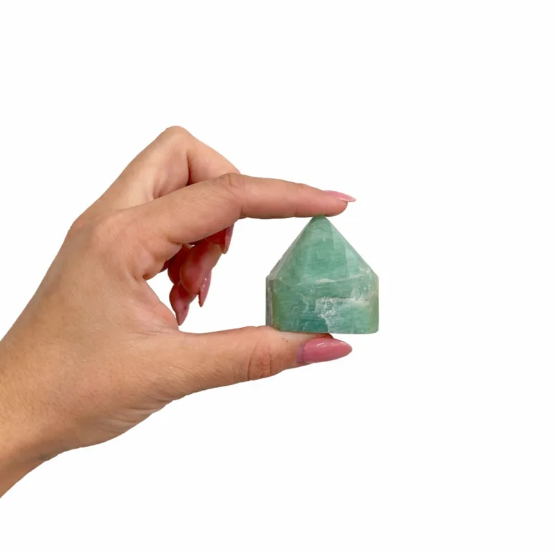 Gemstone Top Polished Points Indian Amazonite — foto 6