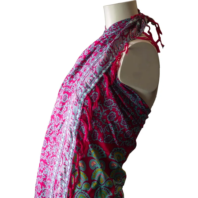 Teal Purple Mandela Sarong — foto 1