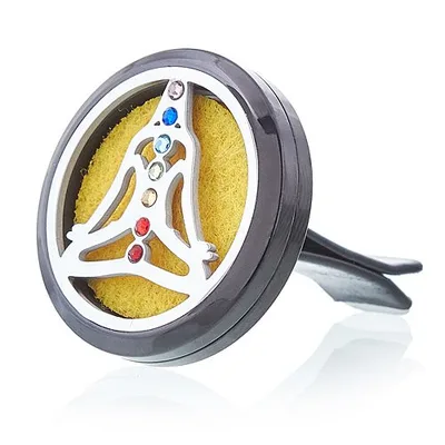 Car Diffusore Kit Pewter Yoga Chakra 30mm