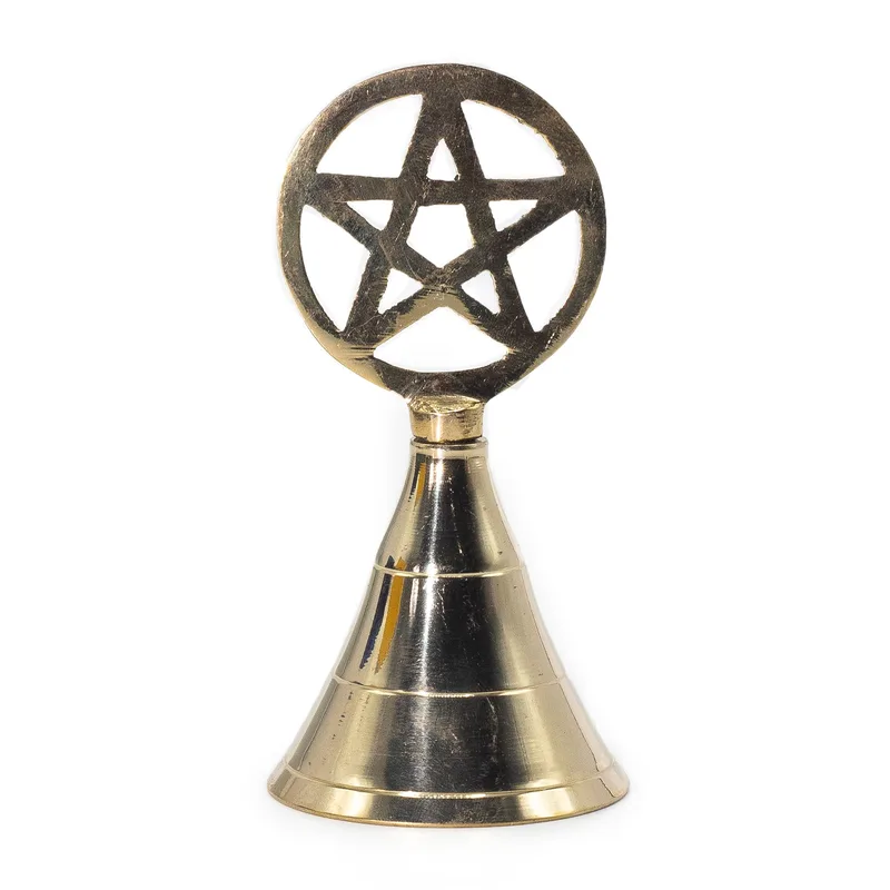 Altar Brass Bell Pentagram