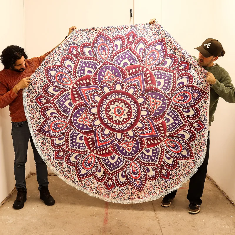 Large Mandala Roundy Art Pink & Purple — foto 1