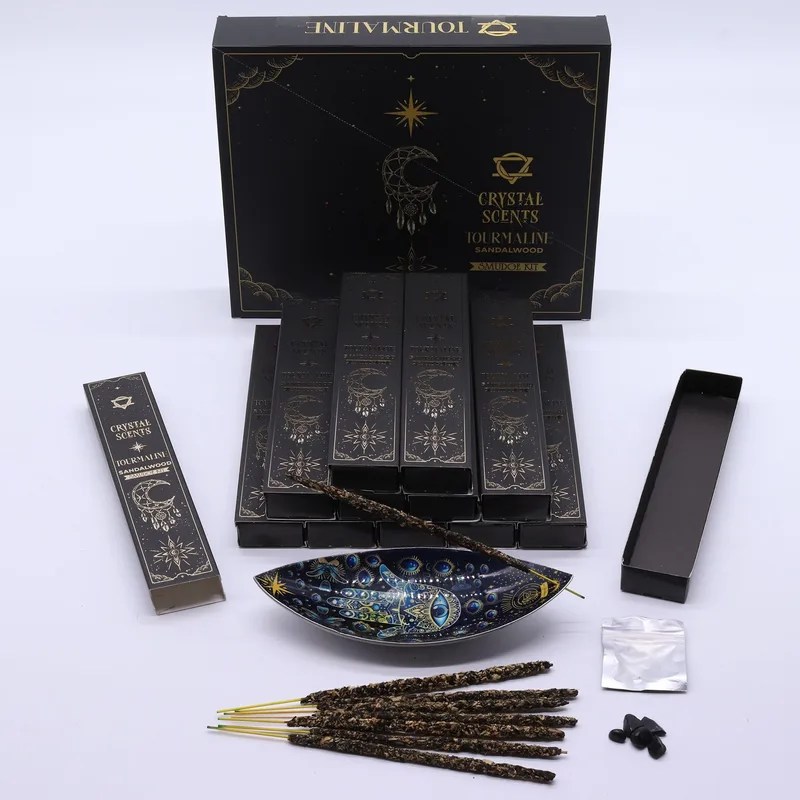 Tourmaline Crystal Scents Smudge Incenso - Sandalwood — foto 1