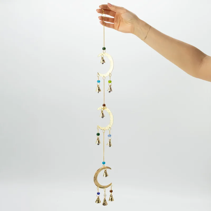 Indian Chimes Moon Drop 10 Bells 6.5x63cm