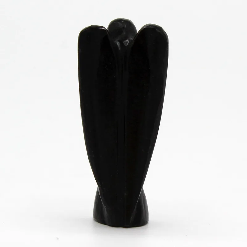 Hand Carved Gemstone Angel - Nero Agate — foto 2